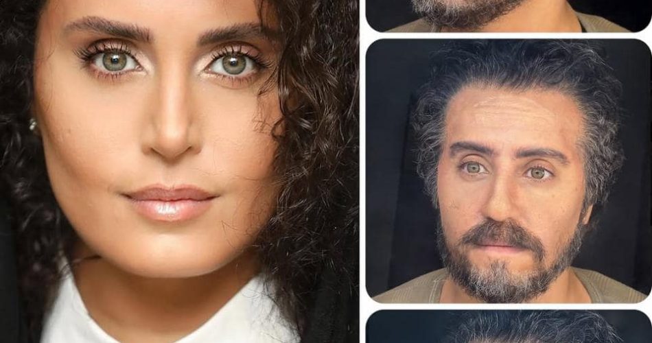 ویدیو: رونمایی از گریم مردانه و باورنکردنی الناز شاکردوست در فیلم «کج پیله»