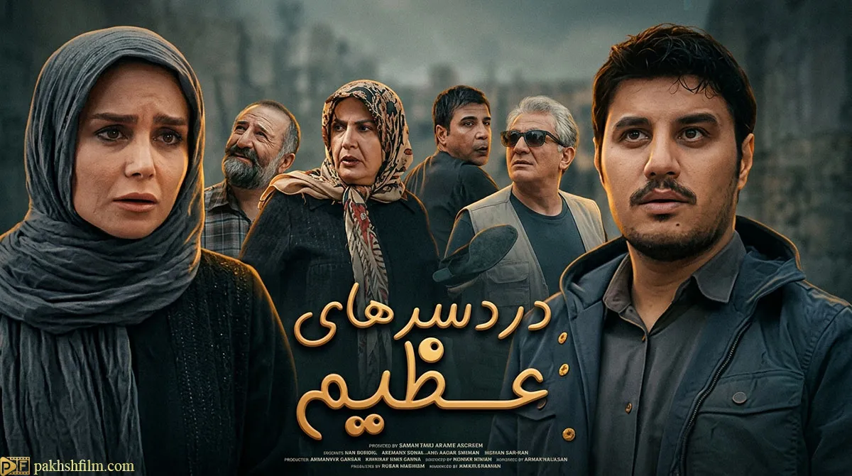 پوستر رسمی سریال ایرانی دردسرهای عظیم با بازی جواد عزتی و مهدی هاشمی