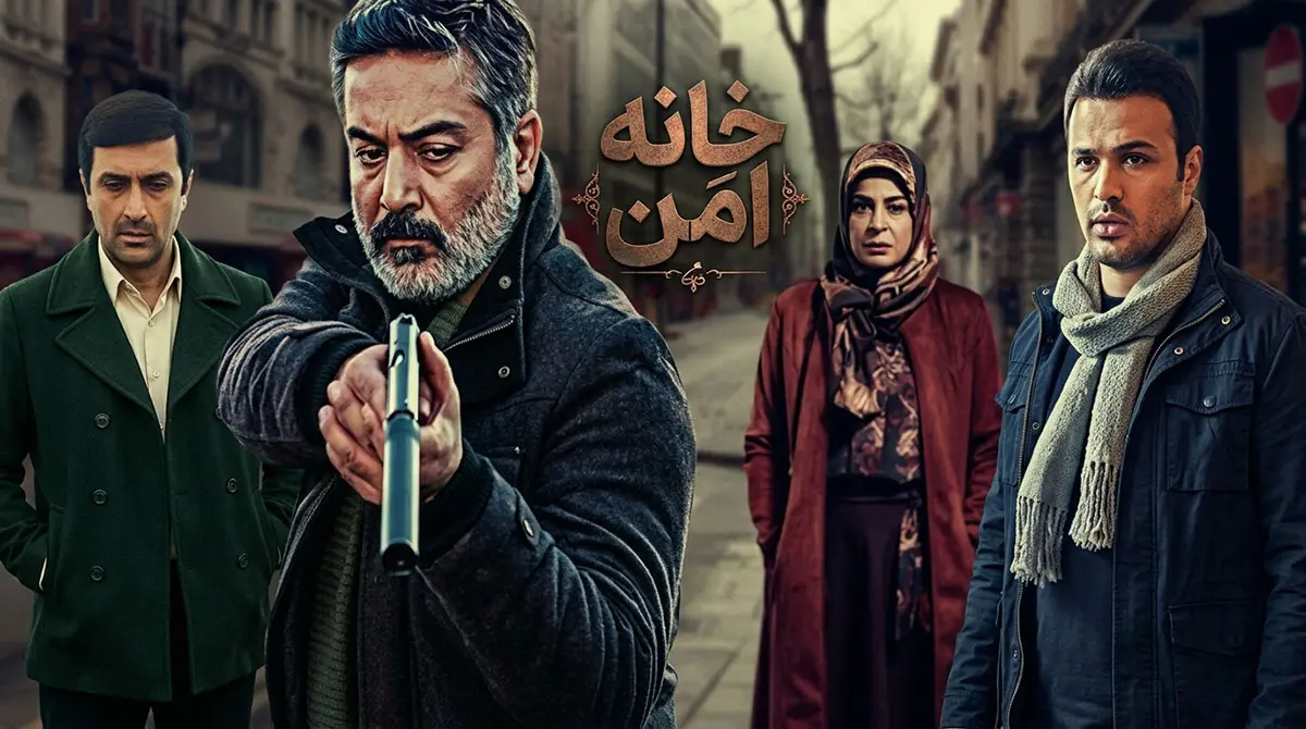 پوستر رسمی سریال ایرانی خانه امن به کارگردانی احمد معظمی